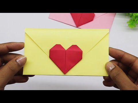 Origami Heart Envelope | Greeting Card | Valentine's Day Gift Ideas