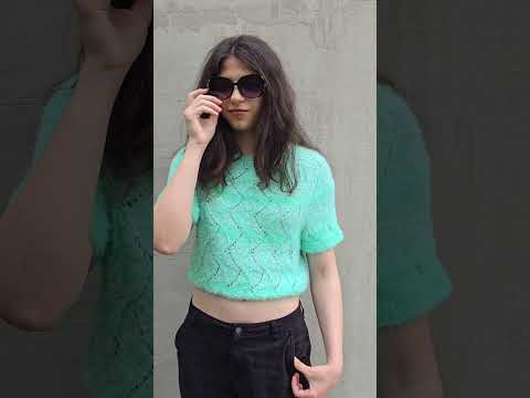 Цельновязанная футболка Реглан погон #вязаниеспицами #knitting #crochet #вязание #shorts Цельновязанная футболка Реглан погон #вязаниеспицами #knitting #crochet #вязание #shorts