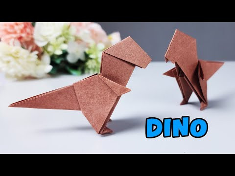 DIY 3D Origami Dinosaur | Easy Paper Dino Tutorial DIY 3D Origami Dinosaur | Easy Paper Dino Tutorial