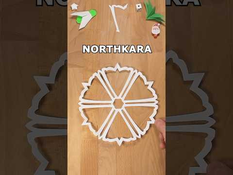 HOW TO CUT A NORTHKARA SNOWFLAKE OUT OF PAPER ❄ INCLART HOW TO CUT A NORTHKARA SNOWFLAKE OUT OF PAPER ❄ INCLART