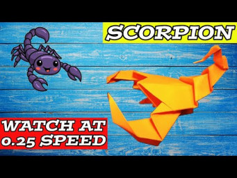 Amazing DIY Origami Scorpion WATCH AT 0.25 SPEED | How to Make a Paper Scorpion