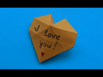 Коробочка-сердечко оригами | Origami heart box | Valentine's Day Crafts