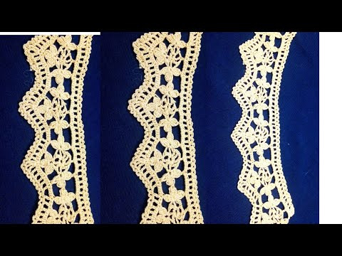 Восхитительная кайма Нежная и оригинальная Кайма вязаная крючком Восхитительная кайма Нежная и оригинальная Кайма вязаная крючком