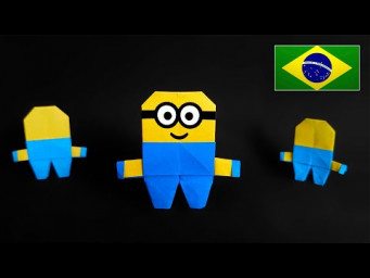 Origami de Minion &ndash; Modelo Original - Tutorial PT-BR