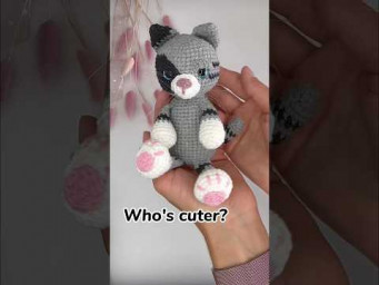 Who&rsquo;s cuter? What color is the most beautiful crochet kitten? #crochet #amigurumi #catlover