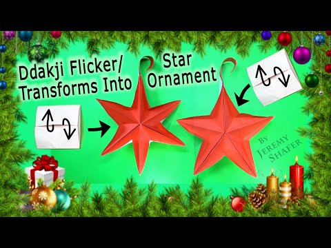 Origami Ddakji Flicker Transforms into 5-Point or 6-Point Star Ornament! Origami Ddakji Flicker Transforms into 5-Point or 6-Point Star Ornament!