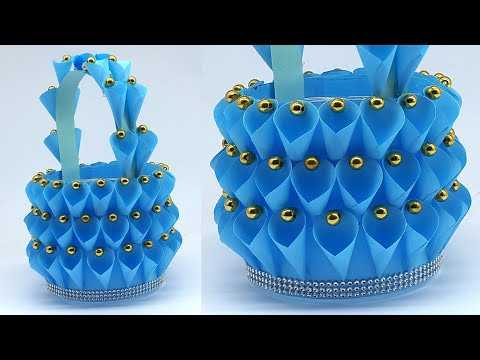 Beautiful Basket Making Ideas | Plastic Bottle and Paper With Basket Ideas | Best out waste Beautiful Basket Making Ideas | Plastic Bottle and Paper With Basket Ideas | Best out waste