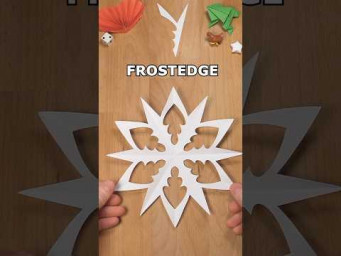 COOL PAPER FROSTEDGE SNOWFLAKE - EASY AND AMAZING SNOWFLAKE DIY INCLART