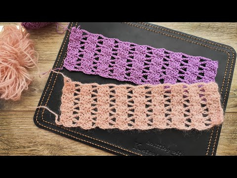 Вертикальный ажур крючком Вертикальный ажур крючком
