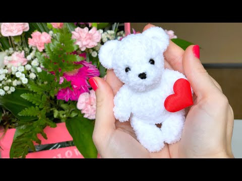 Мишка крючком ко Дню Святого Валентина. Подробный МК. Часть 1.