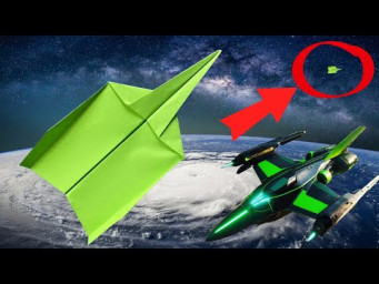 BEST PAPER PLANE SPACESHIP 10000 Feet | How to Make a Paper Airplane that Fly Far