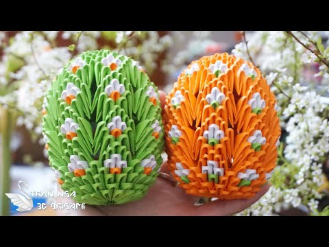 3d origami Easter eggs tutorial | Tutorial de huevos de Pascua de origami 3d 3d origami Easter eggs tutorial | Tutorial de huevos de Pascua de origami 3d