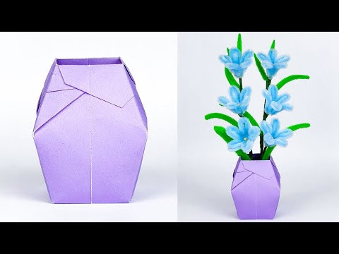 Easy Paper Flower Vase Easy Paper Flower Vase