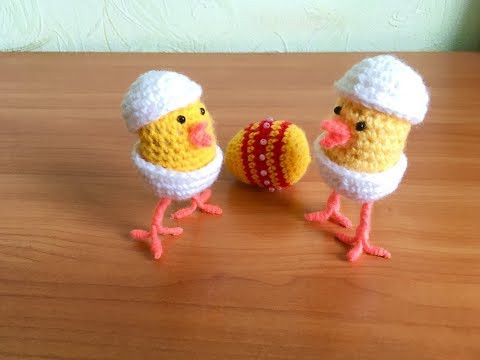 Цыплёнок в скорлупе на Пасху крючком/Crochet chicken for Easter Цыплёнок в скорлупе на Пасху крючком/Crochet chicken for Easter