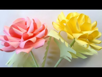 Paper art! paper flowers design large flowers