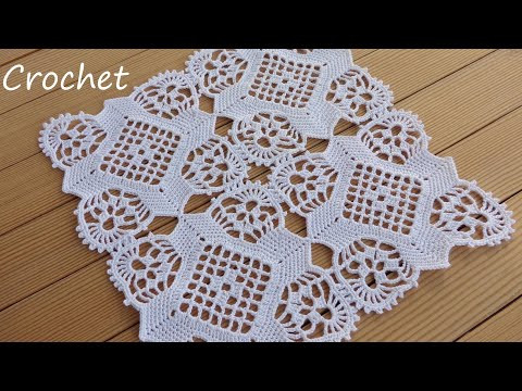 Ажурный КВАДРАТНЫЙ МОТИВ вязание крючком Easy Crochet square motifs Ажурный КВАДРАТНЫЙ МОТИВ вязание крючком Easy Crochet square motifs