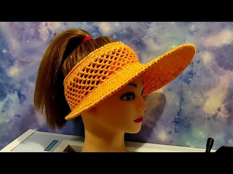 КОЗЫРЕК ОТ СОЛНЦА КРЮЧКОМ. Козырек для начинающих, подробный М.К. КОЗЫРЕК ОТ СОЛНЦА КРЮЧКОМ. Козырек для начинающих, подробный М.К.