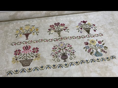 #275.Проект Mini Bouquet Sampler от Jeannette Douglas/Букеты АПРЕЛЬ-ИЮНЬ/Отшив, основа, разбор ниток #275.Проект Mini Bouquet Sampler от Jeannette Douglas/Букеты АПРЕЛЬ-ИЮНЬ/Отшив, основа, разбор ниток