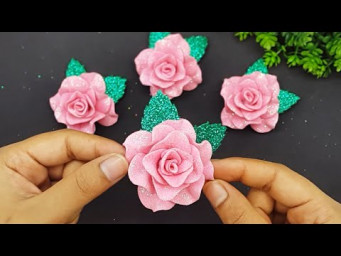 C&oacute;mo hacer Rosas en Foami o Goma Eva F&aacute;cil y R&aacute;pidamente 