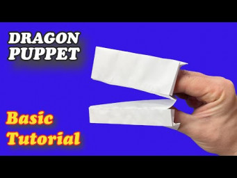How to Make a Paper Dragon Puppet Base Tutorial Tiktok