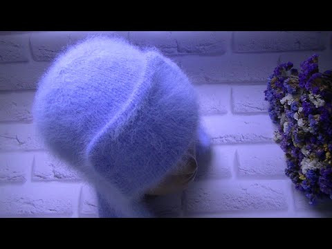 КРУТАЯ ШАПКА -УШАНКА ИЗ ПРЯЖИ ПУХ НОРКИ!!!