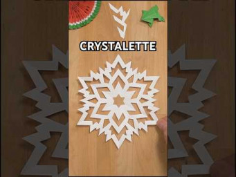 HOW TO CUT A CRYSTALETTE SNOWFLAKE TUTORIAL | TOP CHRISTMAS DECOR IDEAS INCLART #paper