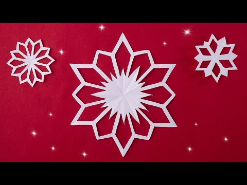 3 идеи сделать бумажные снежинки на Новый год [за 6 минут]