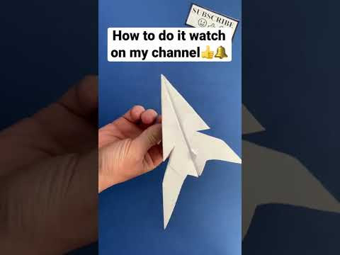 Paper Airplane that Flies Like an Arrow | Origami Airplane #shorts