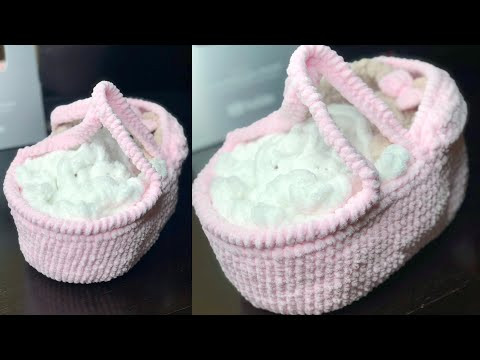 Зайка в люльке. Вязаные игрушки. Игрушки крючком Зайка в люльке. Вязаные игрушки. Игрушки крючком