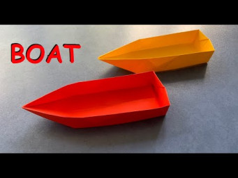 Лодка оригами из бумаги | Paper boat origami