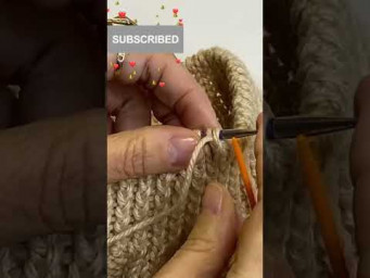 Как закрыть петли иглой #закрытиеиглой #knitting #вязание  #вязаниеспицами #мастеркласс #shorts