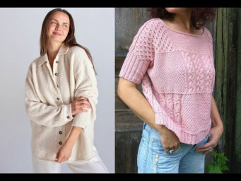 Женские модели спицами - Джемперы, жакеты, кардиганы - Women's knitting patterns