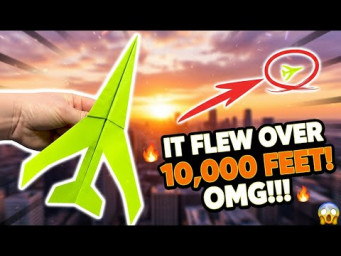 How to Make a Paper Airplane Easy That Flies Over 1000 Feet &ndash; World Record Design!