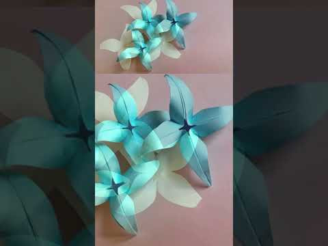 Origami Cross Lily Flower Origami Cross Lily Flower