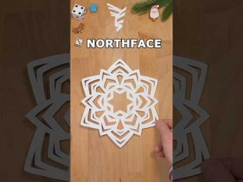 ❄️EASY PAPER NORTHFACE STEP BY STEP | BEST SCHOOL PROJECT INCL ART