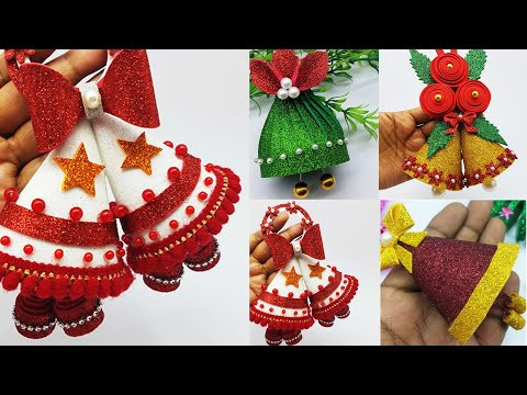4 Types Of Christmas Bell - Christmas Tree Decorating Ideas With Paper Bell - Christmas Home Decor