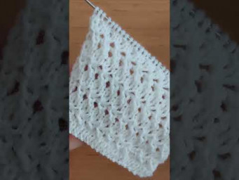 Красивый ажурный узор спицами для кофточки, маечки, туники, жакета.