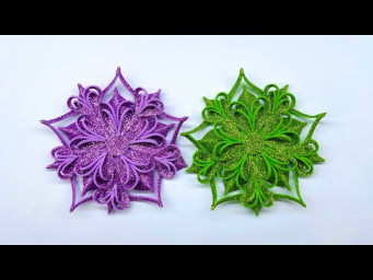 How to Make Paper Snowflakes | DIY Christmas Paper Cutting Design | Easy Handmade Crafts 2025
