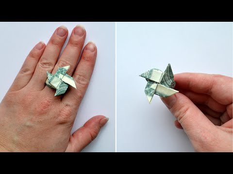 My MONEY RING "Ninja Star" | Dollar Origami | Jewelry for Graduation | Tutorial DIY by NProkuda My MONEY RING "Ninja Star" | Dollar Origami | Jewelry for Graduation | Tutorial DIY by NProkuda
