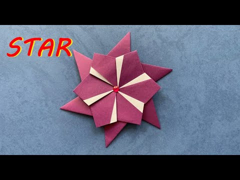 Origami paper star | Зірка орігамі з паперу Origami paper star | Зірка орігамі з паперу