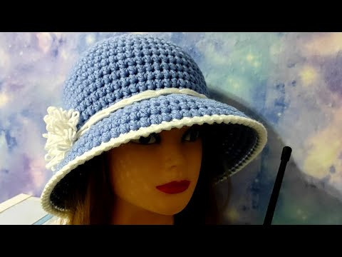 ШЛЯПКА ,,КЛОШ,, крючком. Видео для начинающих.