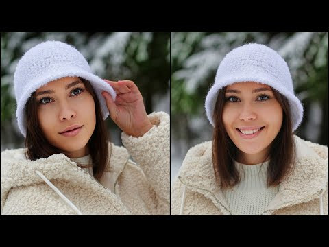 ТРЕНД сезона! Теплая ПАНАМА КРЮЧКОМ! Зимняя шляпа крючком на любой размер ТРЕНД сезона! Теплая ПАНАМА КРЮЧКОМ! Зимняя шляпа крючком на любой размер