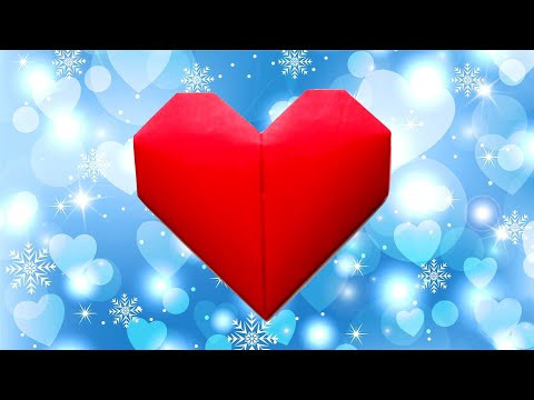 Оригами Сердце из бумаги своими руками DIY Валентинка на 14 февраля Оригами Сердце из бумаги своими руками DIY Валентинка на 14 февраля