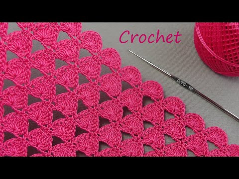 VERY EASY! Beautiful Pattern Crochet СУПЕР легкий УЗОР для вязания крючком для начинающих СХЕМА VERY EASY! Beautiful Pattern Crochet СУПЕР легкий УЗОР для вязания крючком для начинающих СХЕМА