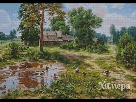 Гуси на краю деревни/Продвижения за неделю #вышивка #embroidery #многоцветка #crosstitch Гуси на краю деревни/Продвижения за неделю #вышивка #embroidery #многоцветка #crosstitch