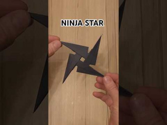 NINJA STAR SHURIKEN ORIGAMI. PAPER WEAPON NINJA STAR ORIGAMI #diy #paperart