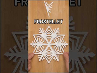 HOW TO MAKE PAPER FROSTELLET SNOWFLAKE INSTRUCTION | CHRISTMAS DECORATION IDEAS INCLART #diy