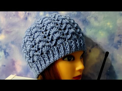 Шапочка осень-весна крючком. Шапочка для начинающих. Шапочка осень-весна крючком. Шапочка для начинающих.