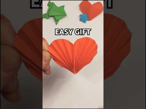 EASY GIFT #gift, #march 8, #mom | HOW TO MAKE HEART ORIGAMI STEP BY STEP INCL ART