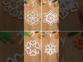 HOW TO MAKE 4 PAPER SNOWFLAKES FOR CHRISTMAS | TOP CHRISTMAS DECOR IDEAS INCLART